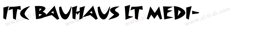 ITC Bauhaus LT Medi字体转换